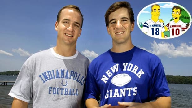 Sports Figures on The Simpsons - 1 - Peyton and Eli Manning